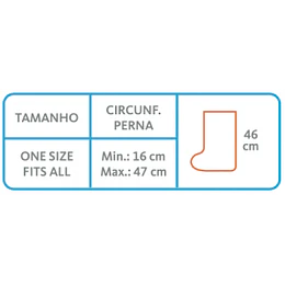 OSL4495 - Protetor pediátrico de perna para ortóteses e gesso - modelo curto 