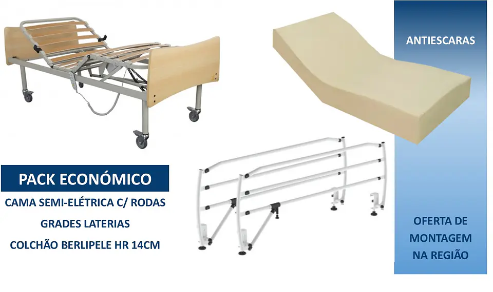Cama Articulada Semi-elétrica Pack ECO 1