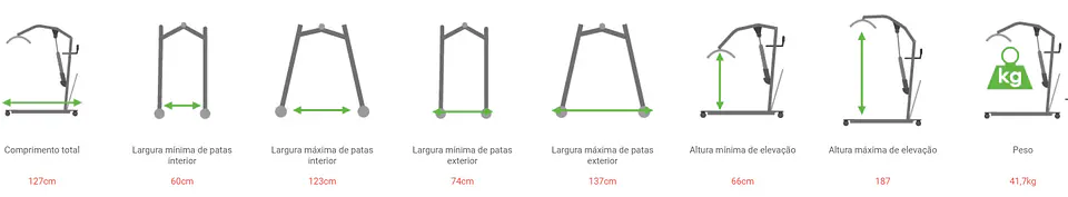 Elevador De Transferência / Grua elétrica (150 kg) 10.77N 5