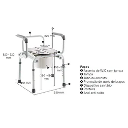Cadeira Sanitária Izzo