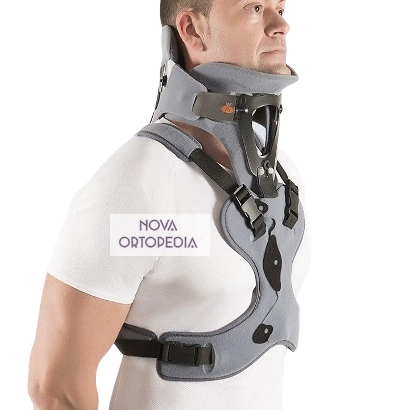 Colar Cervical Bivalvo Com e Sem Apoio Torácico - Tpo Minerva CC2800. 1