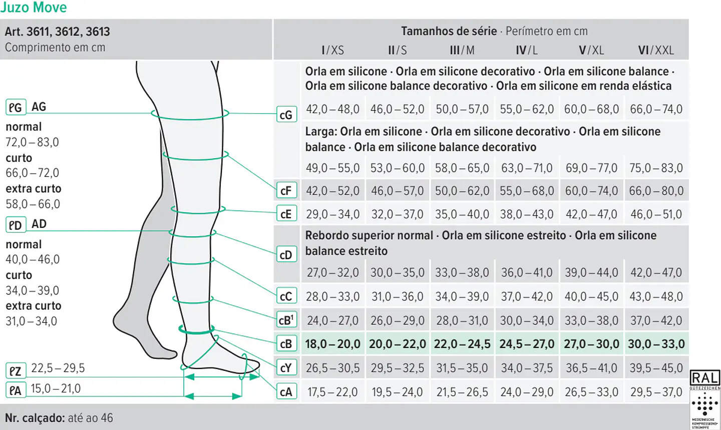 Meias de Compressão Fáceis de Calçar MOVE 7
