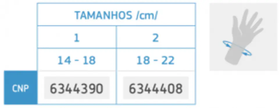 Tala de Mão Semirrígida Curta ACE511 - Immotec® 2
