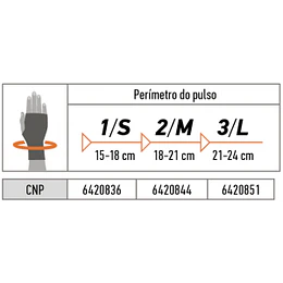 Suporte Elástico de Pulso com Banda - OS6260