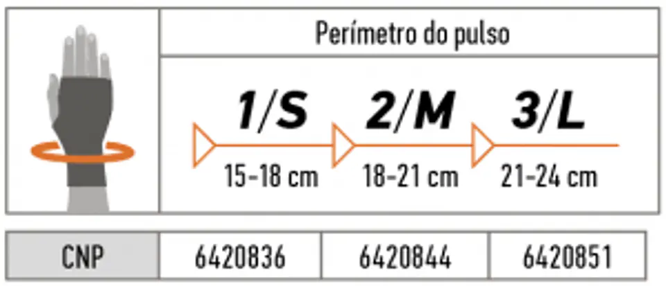 Suporte Elástico de Pulso com Banda - OS6260 3