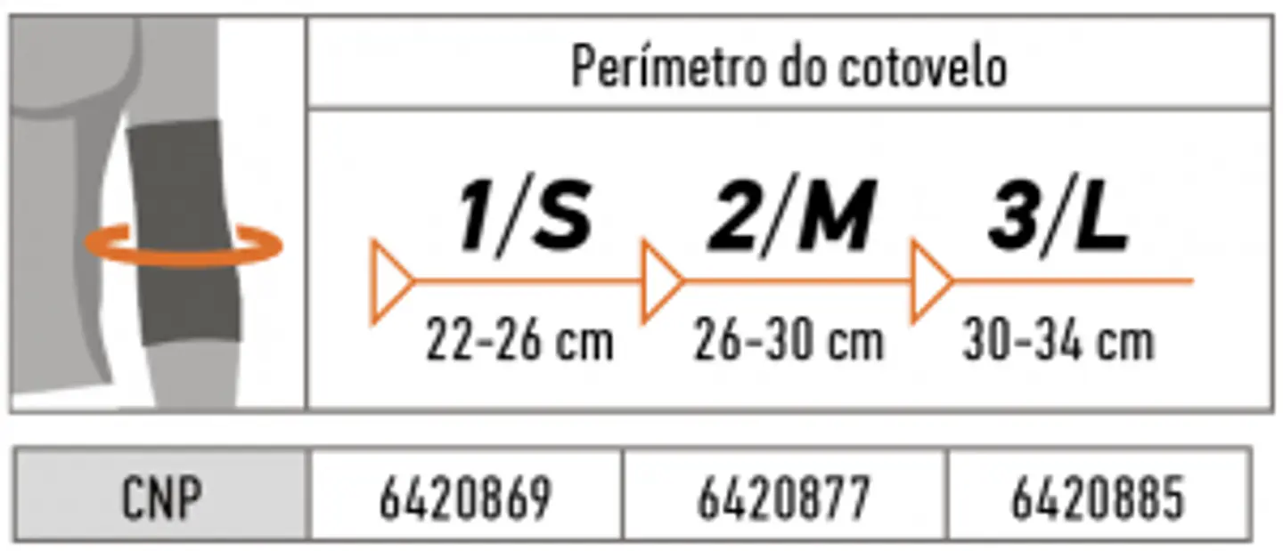 Cotoveleira Elástica com Almofadas em Gel - OS6230 3