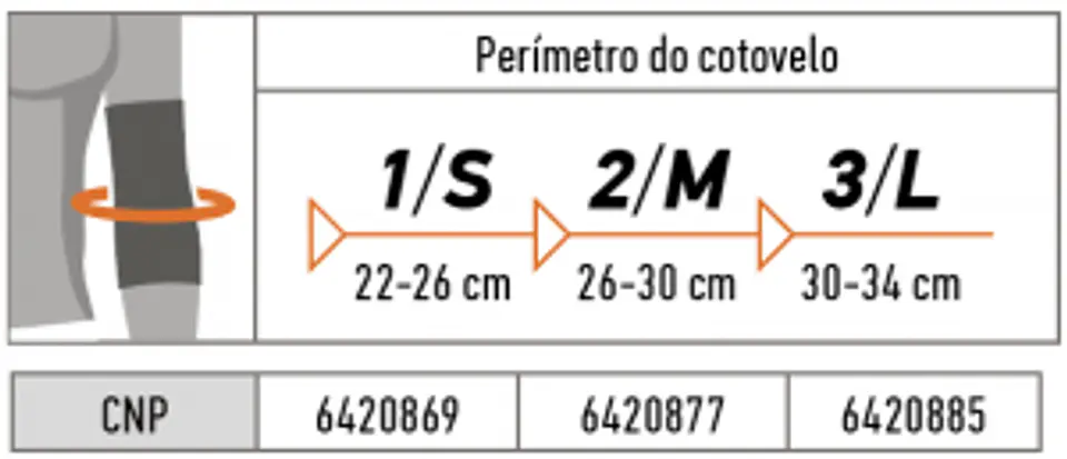 Cotoveleira Elástica com Almofadas em Gel - OS6230 3