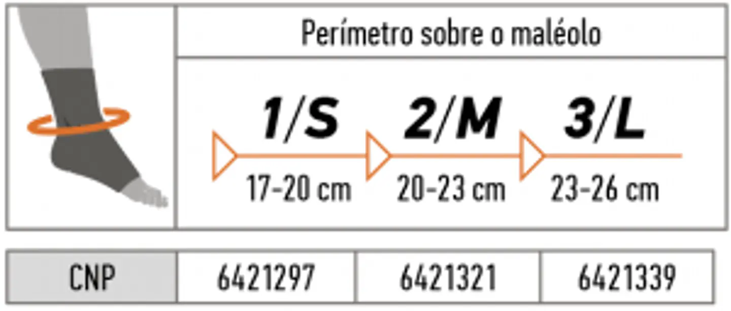 Suporte Tornozelo com Almofadas em Gel - OS6240 3