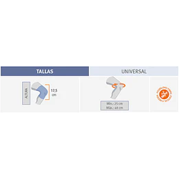 Joelheira Curta com Estabilizadores Mediolaterais Flexíveis R.7119C