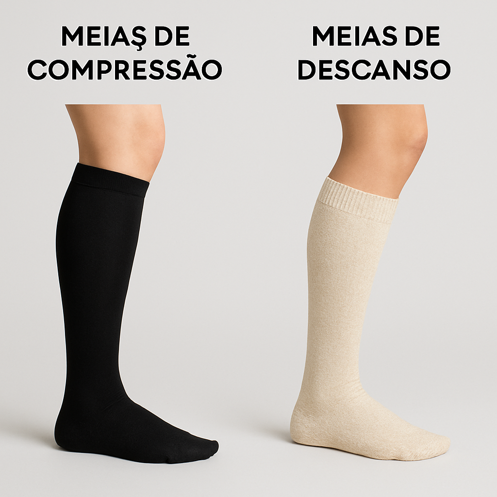 Meias de Compressão e de Descanso