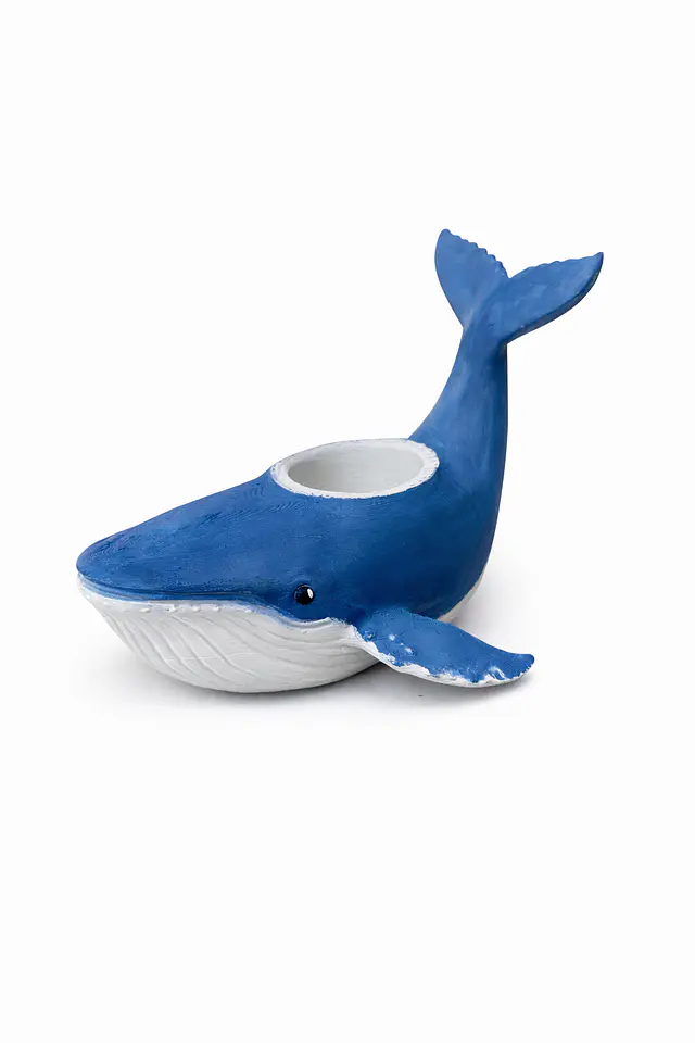 Macetero de Ballena azul