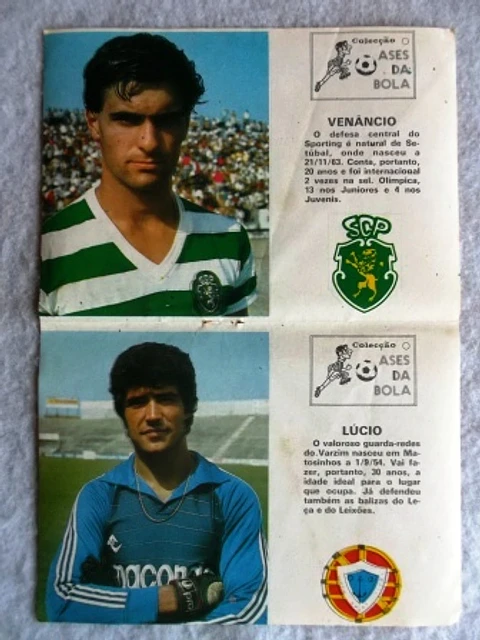 Ases da bola | Venâncio (Sporting) | Lúcio (Varzim)