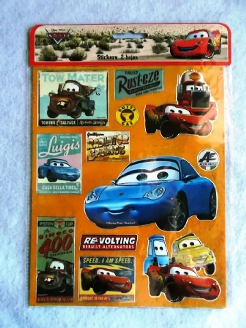Cars | 2 Folhas de autocolantes 1