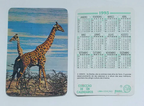 Calendários Animais