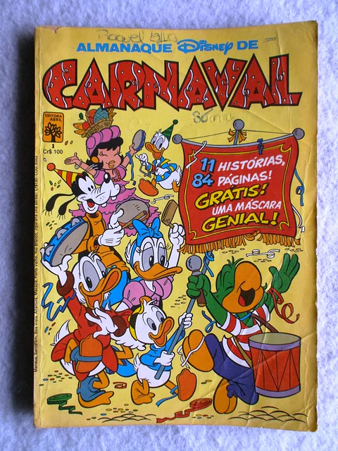 Almanaque Disney de Carnaval 001 | Com destacável
