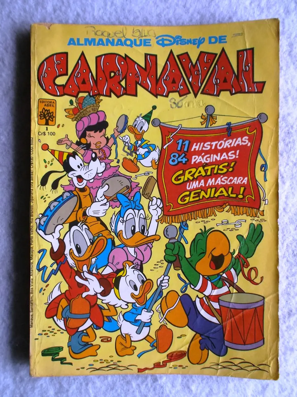 Almanaque Disney de Carnaval 001 | Com destacável 1