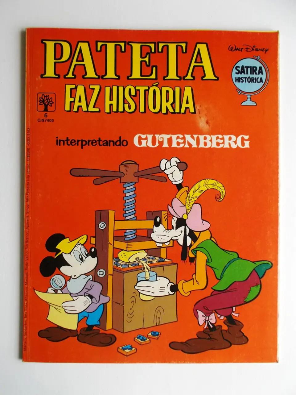 Pateta faz historia 6 | Gutenberg 1