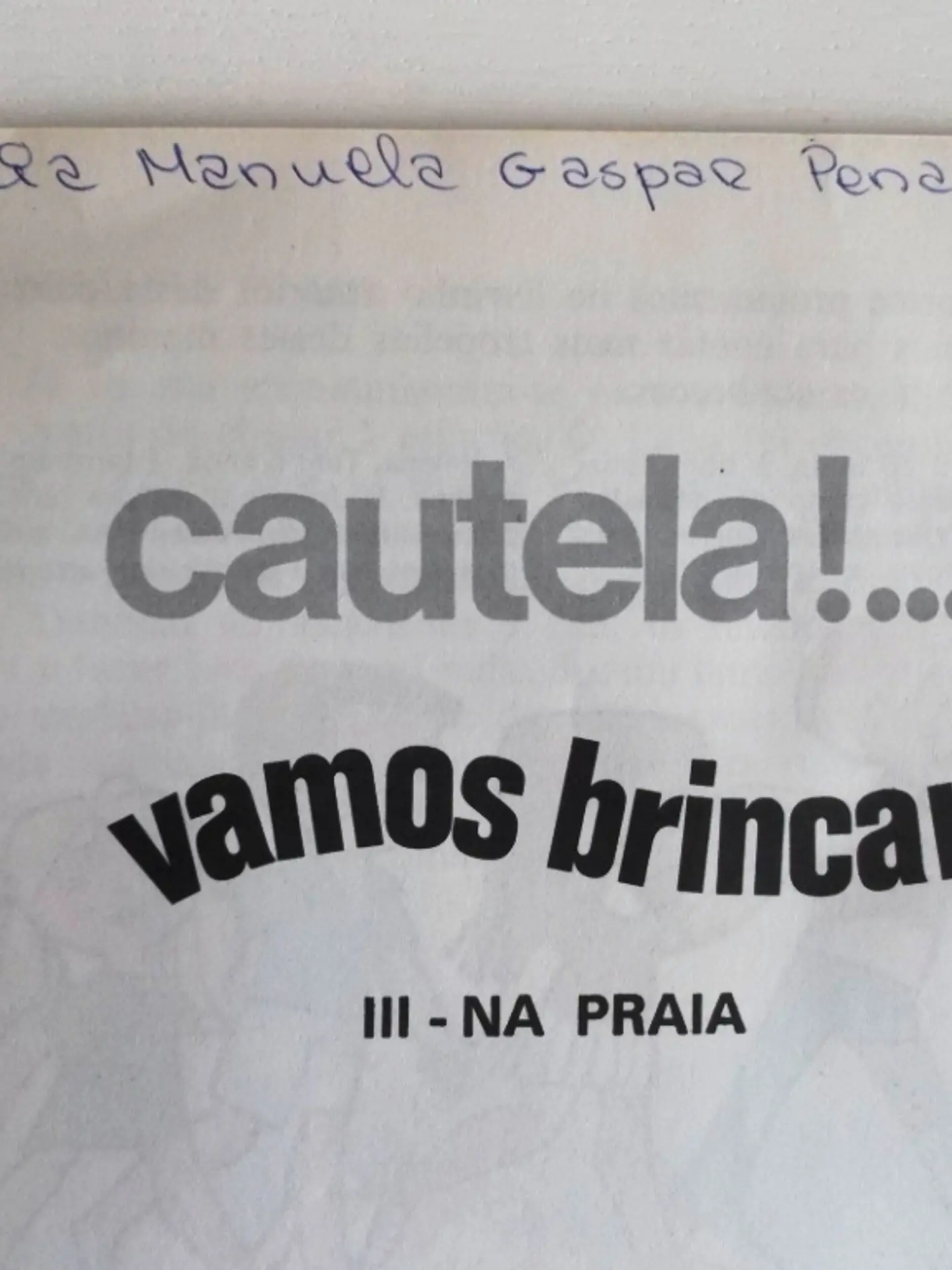 Cautela!..vamos brincar III - na praia 3