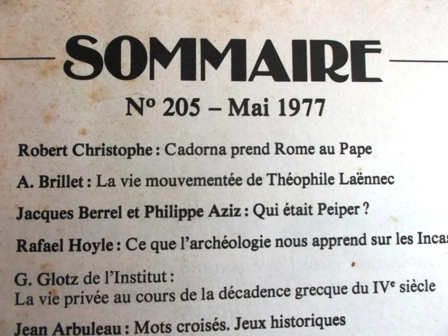 Histoire pour tous 205 4