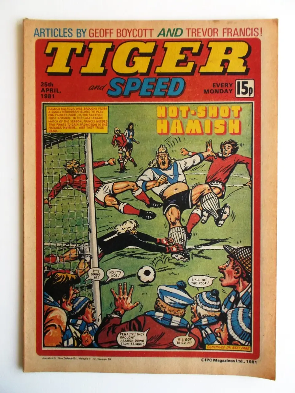 Tiger and Speed - 25th April 1981 1