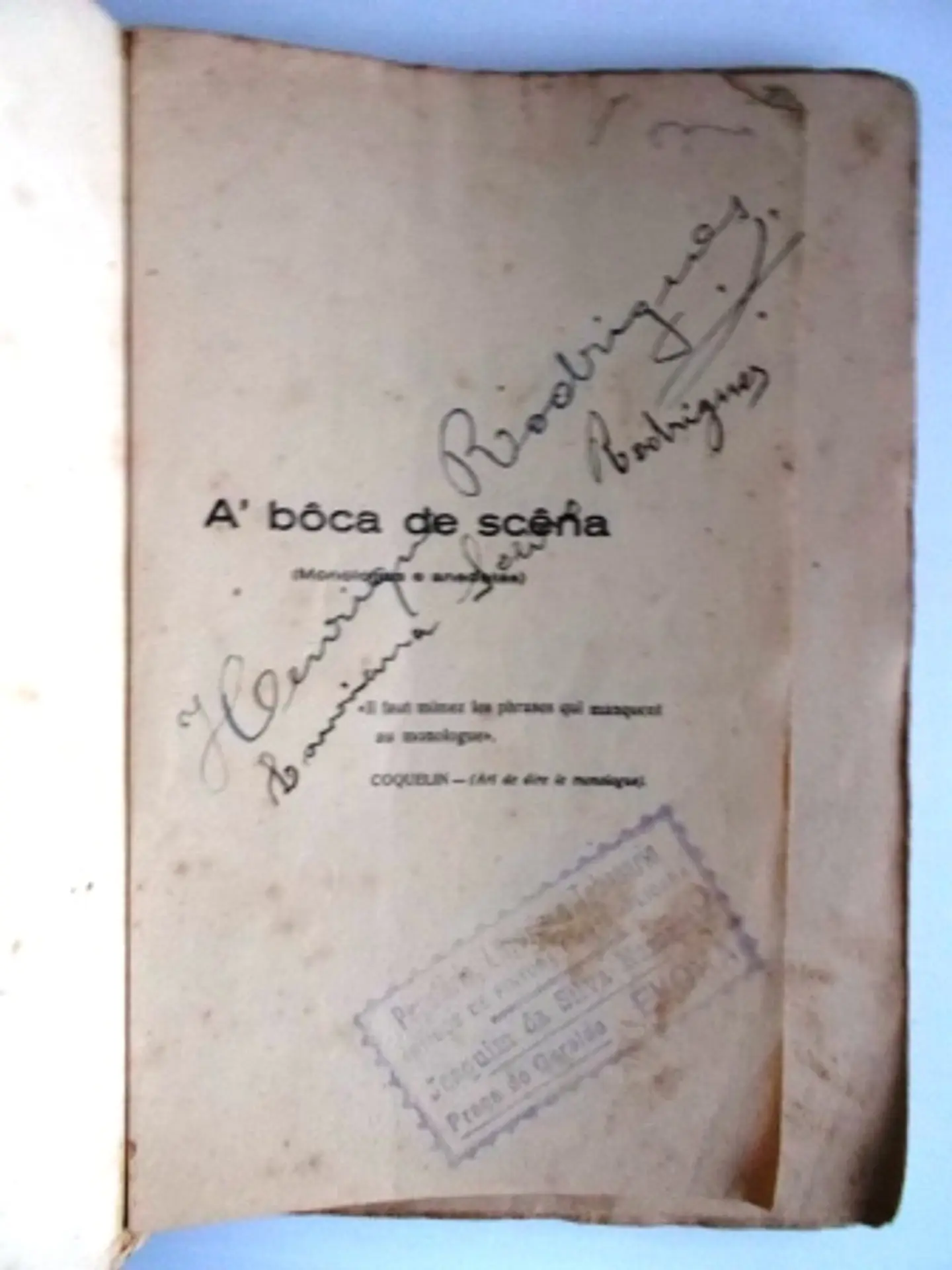 Á Boca de Scena - Monólogos e anedotas 4