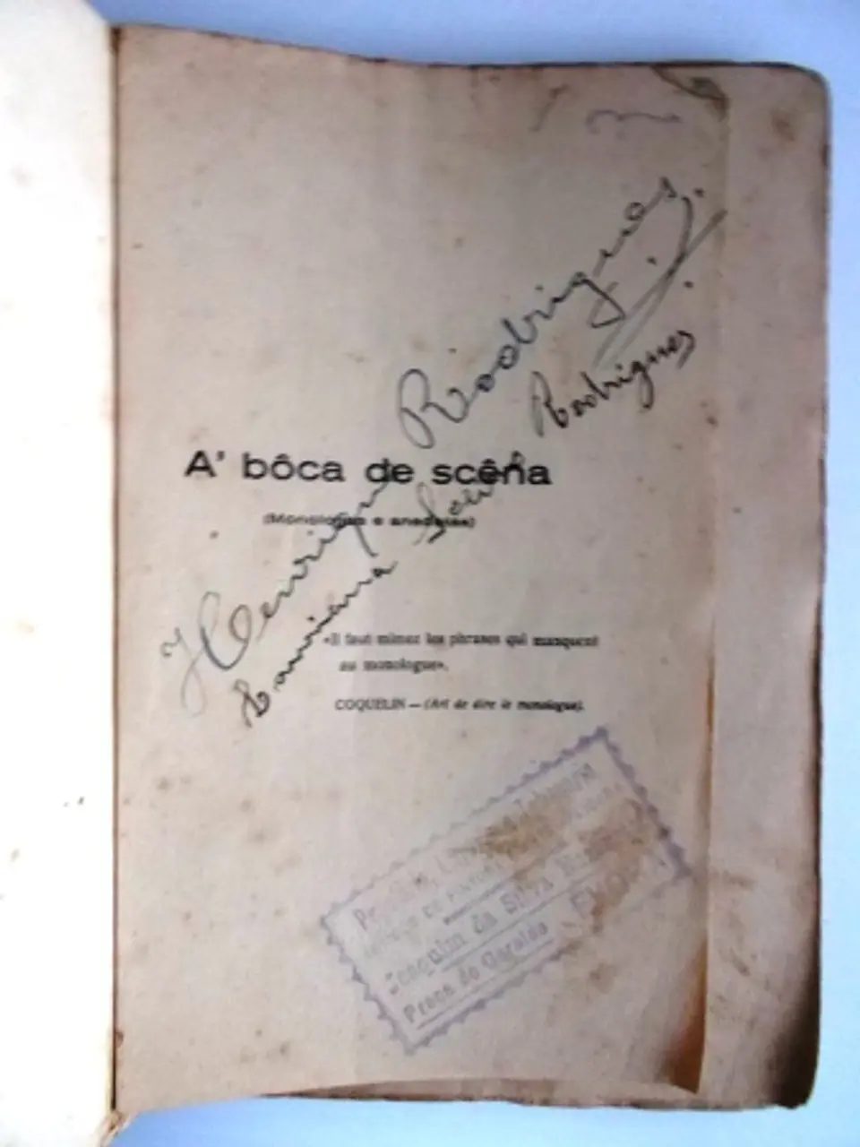 Á Boca de Scena - Monólogos e anedotas 4