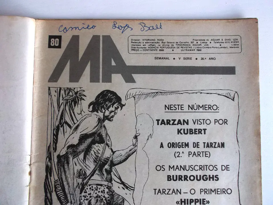 Mundo de Aventuras 080 - Tarzan | Banda Desenhada Clássica Portuguesa 4