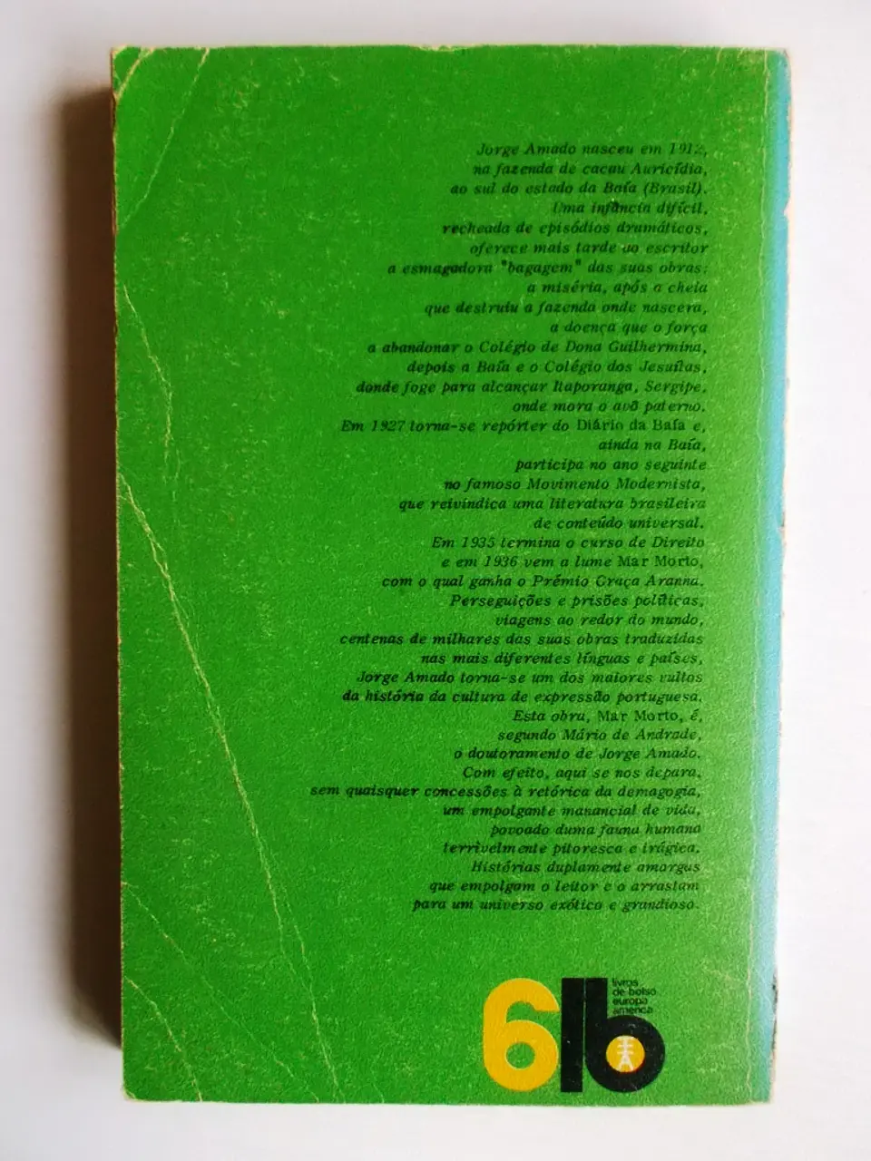 Livro de Bolso Europa América 006 - Mar morto - Jorge Amado 2
