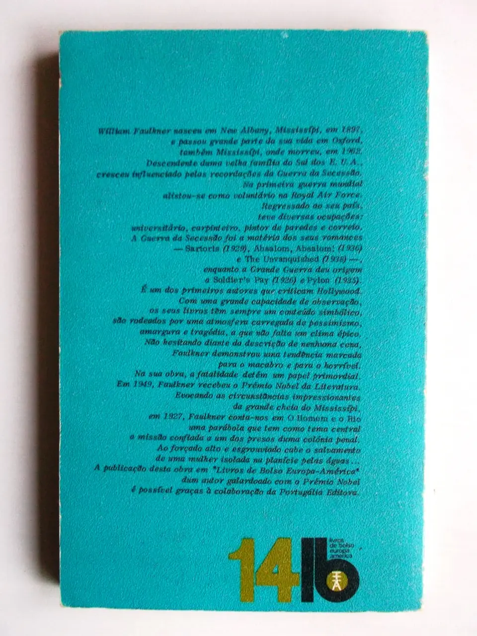 Livro de Bolso Europa América 014 - O homem e o rio - William Faulkner 2