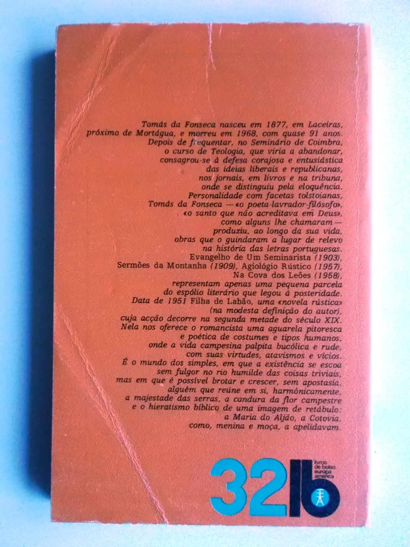 Livro de Bolso Europa América 032 - Filha de Labão - Tomás da Fonseca 2