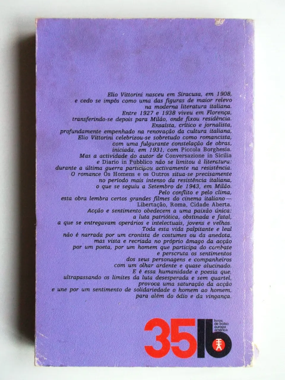 Livro de Bolso Europa América 035 - Os homens e os outros - Elio Vittorini 2