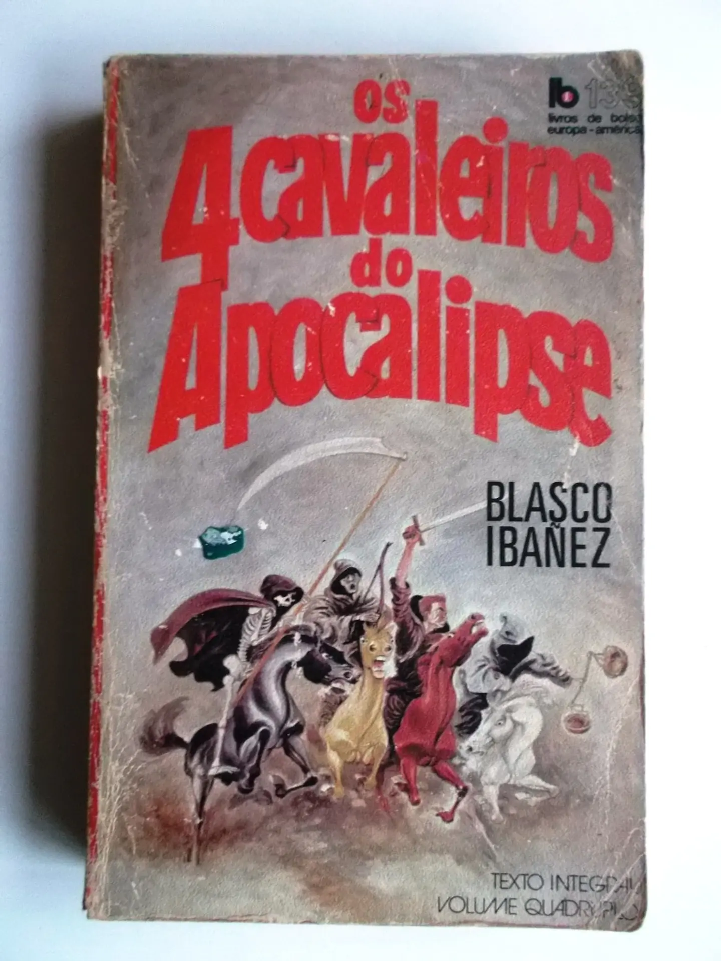 Livro de Bolso Europa América 139 - Os 4 cavaleiros do apocalipse - Blasco Ibãnez 1