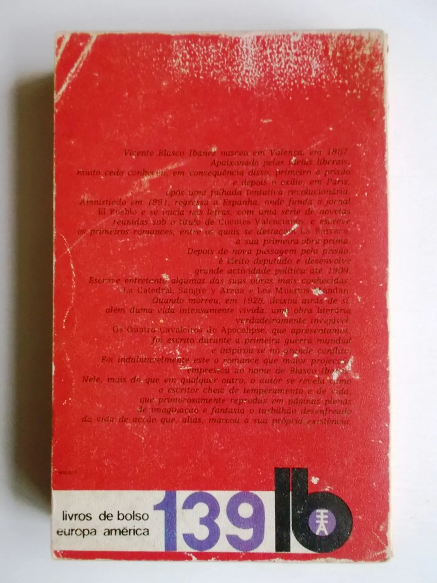 Livro de Bolso Europa América 139 - Os 4 cavaleiros do apocalipse - Blasco Ibãnez 2