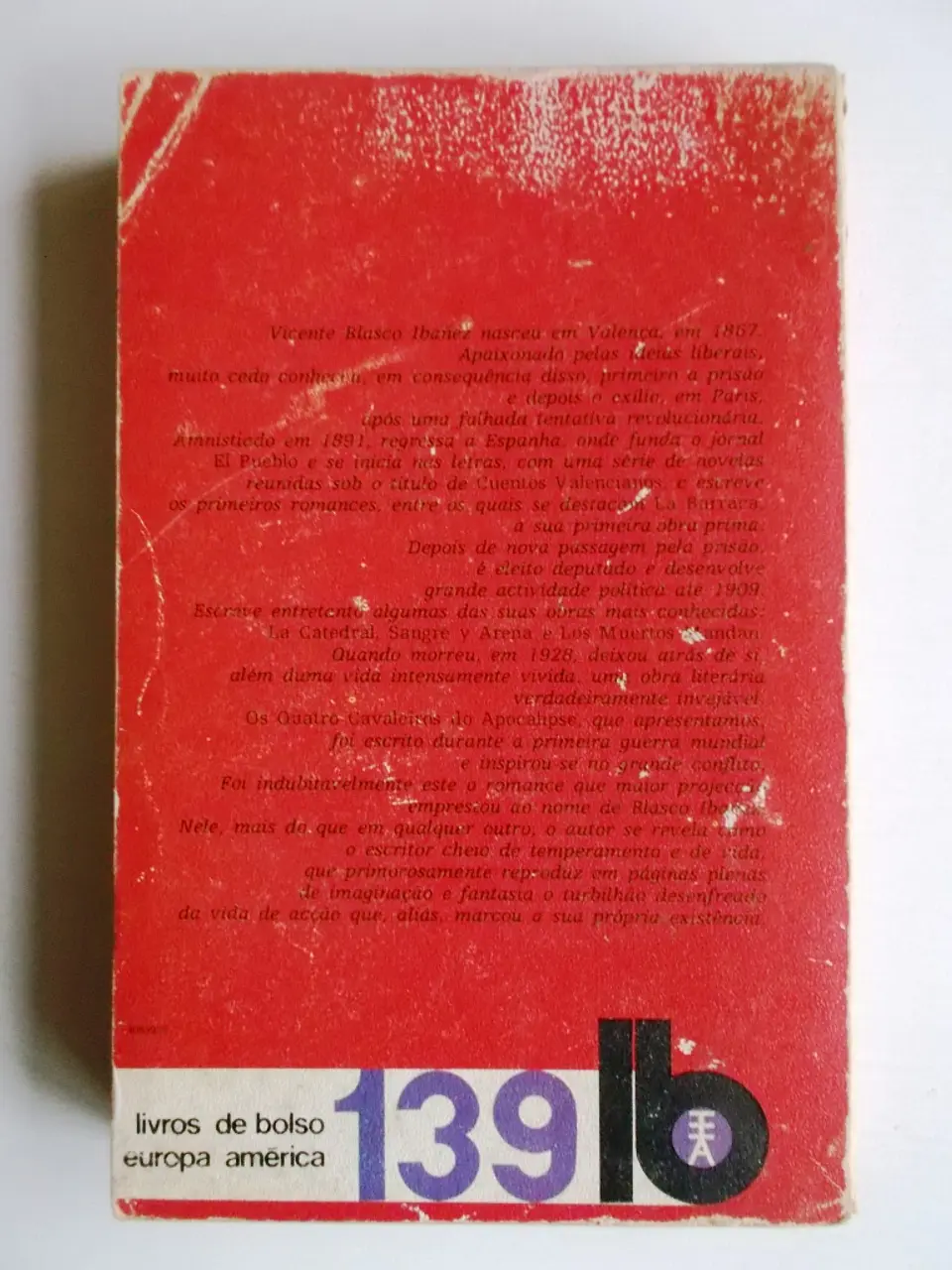 Livro de Bolso Europa América 139 - Os 4 cavaleiros do apocalipse - Blasco Ibãnez 2