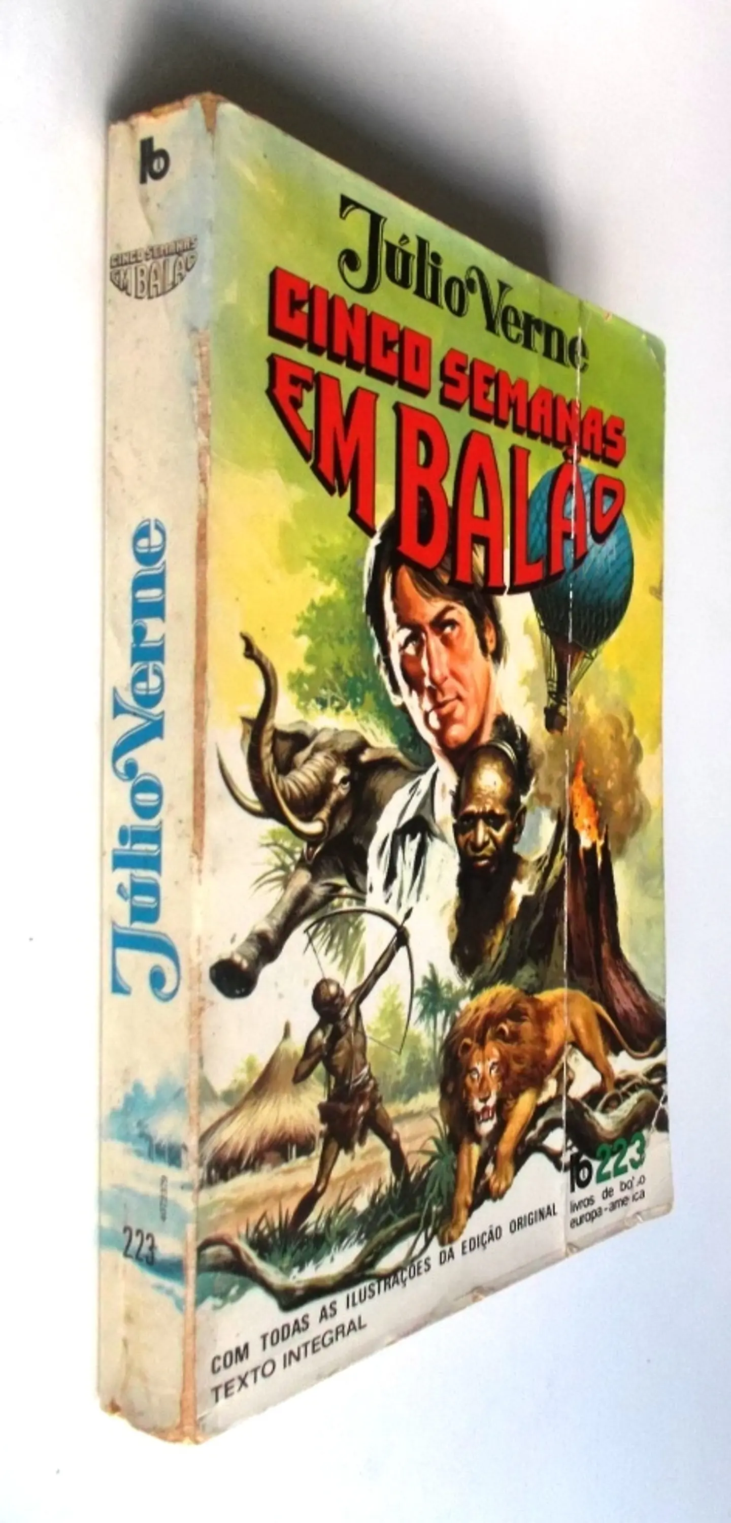 Livro de Bolso Europa América 223 - Cinco semanas em balão - Júlio Verne 3