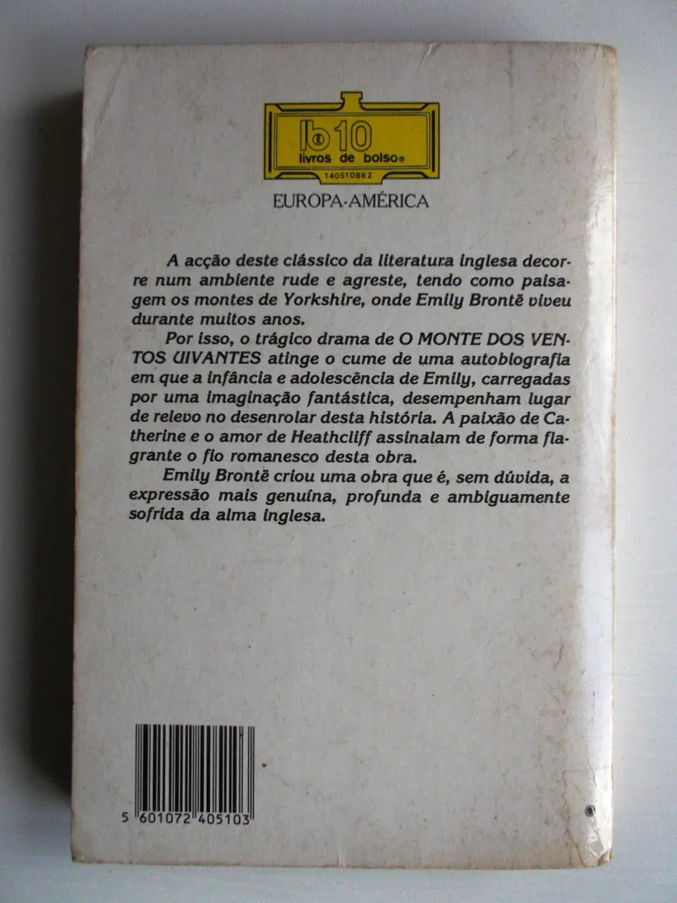 Livro de Bolso Europa América 010 - O monte dos ventos uivantes - Emily Bronte 2