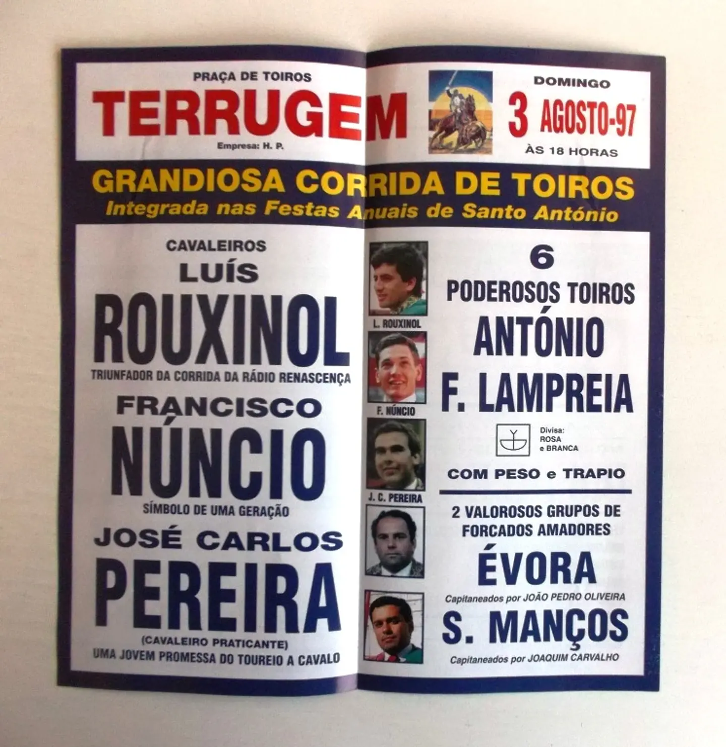 Corrida de Toiros - Terrugem - Agosto 1997 2