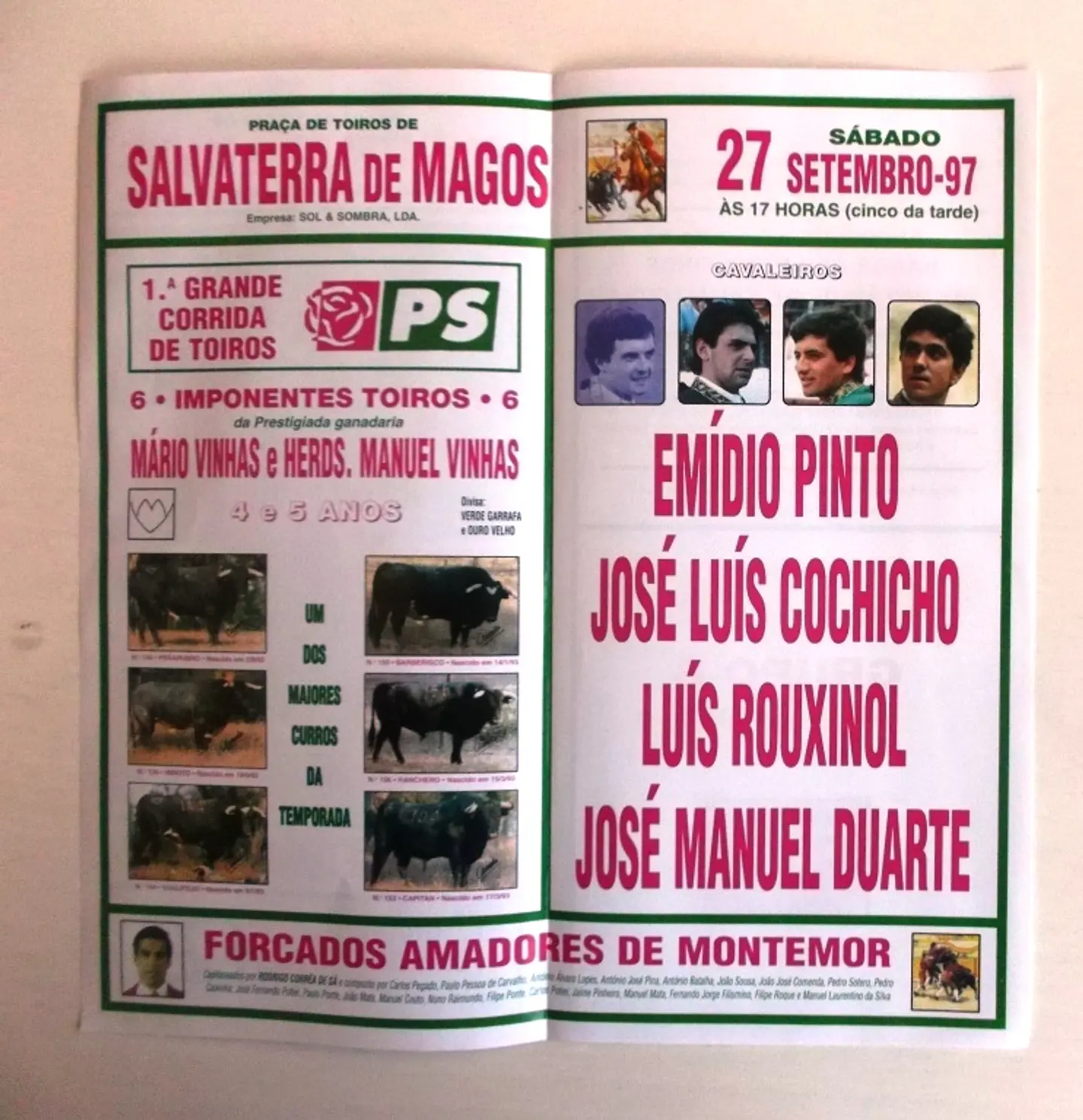 Corrida de Toiros - Salvaterra de Magos - Setembro 1997 2