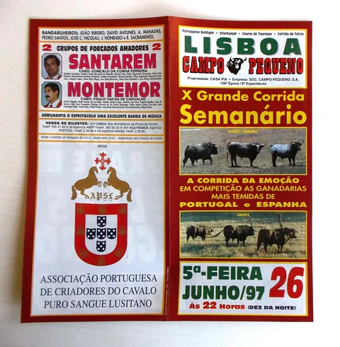 Corrida de Toiros - Lisboa - Junho 1997