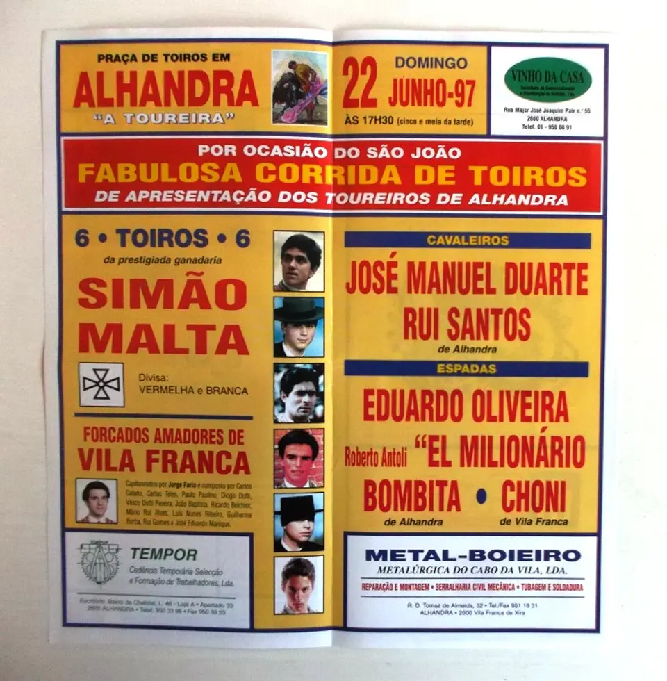 Corrida de Toiros - Alhandra - Junho 1997 2