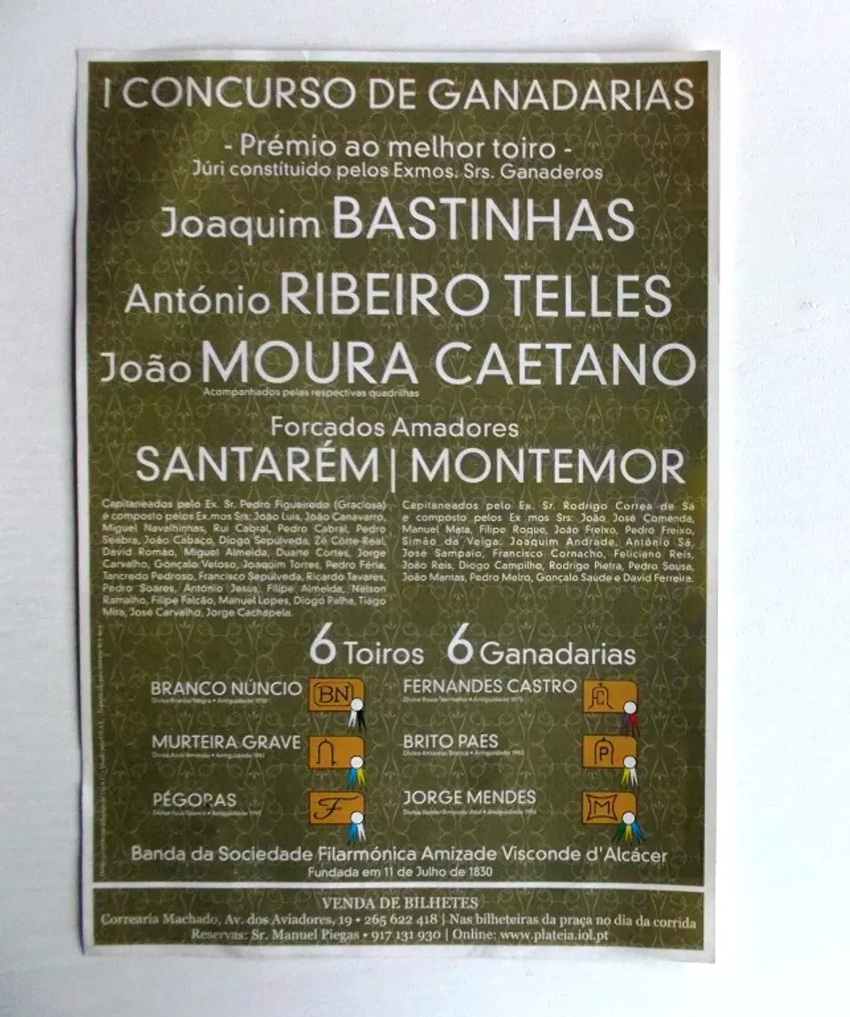 Panfleto Corrida de Toiros - Alcácer do Sal - Junho 2007 2