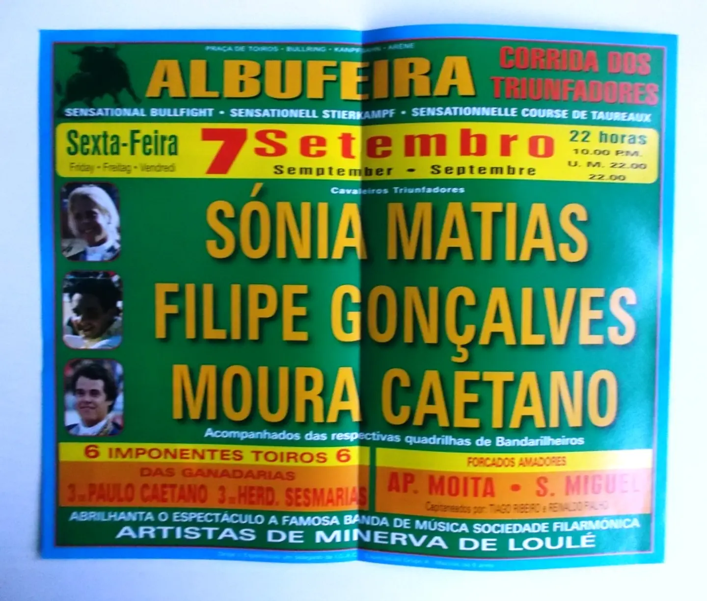 Panfleto Corrida de Toiros - Albufeira - Setembro 2007 2