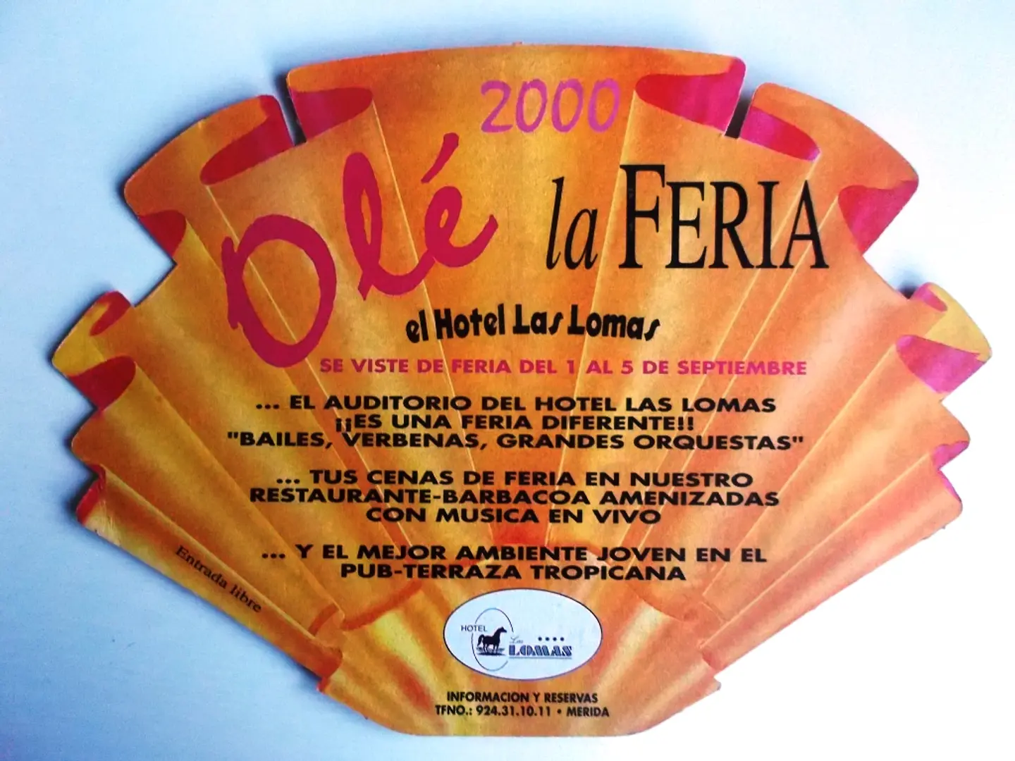 Panfleto Corrida de Toiros - Mérida - Setembro 2000 2