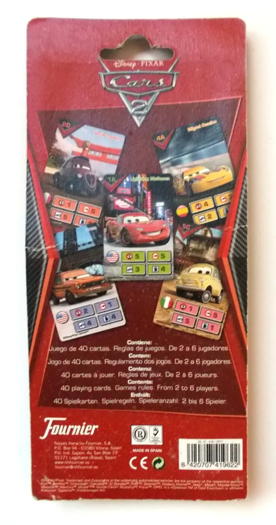 Cars 2 - Jogo de cartas - Disney/Pixar 2