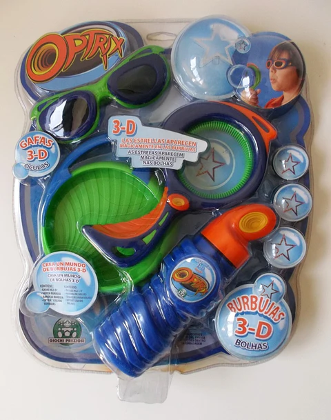 Optrix 3-D Bubbles, Conjunto Azul - Estrelas