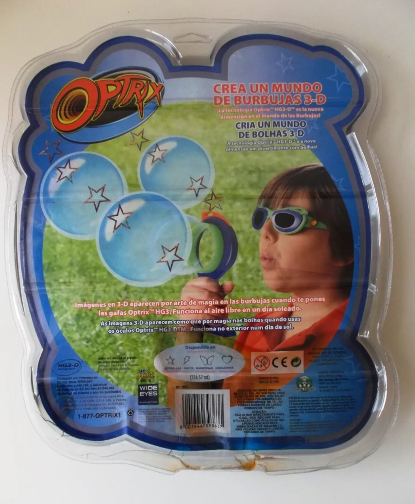 Optrix 3-D Bubbles, Conjunto Azul - Estrelas 2