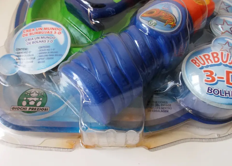 Optrix 3-D Bubbles, Conjunto Azul - Estrelas 3