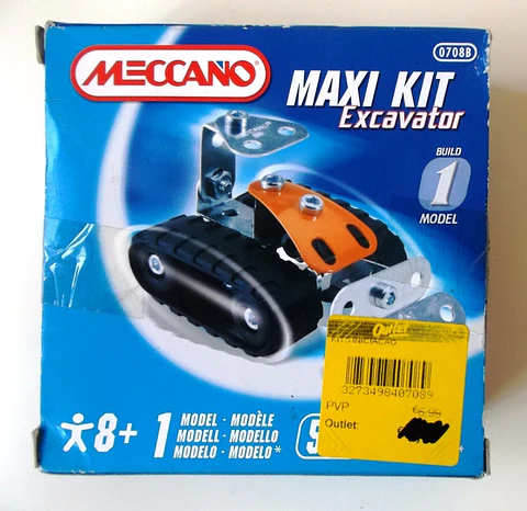Meccano Maxi Kit - Escavadora - 50 peças
