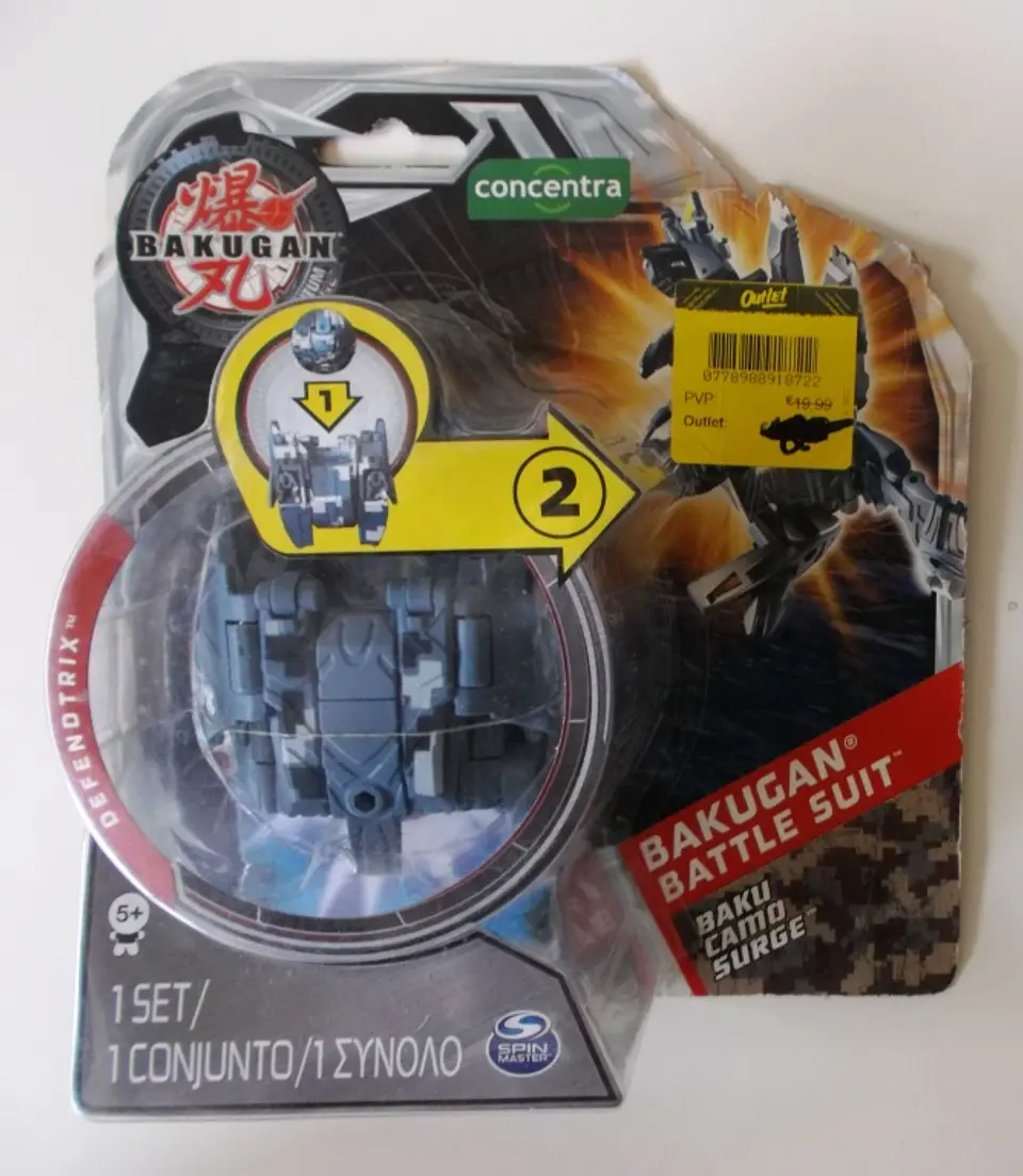 Bakugan Battle Suit - Defendtrix Cinza 1