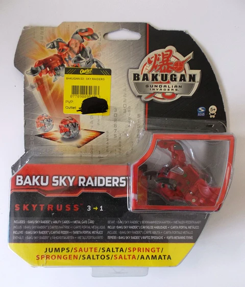 Bakugan Gundalian Invaders S3 - Baku Sky Raiders - Skytruss vermelho